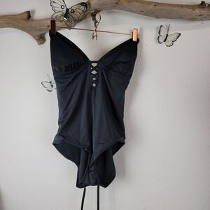 Adore me black one piece xl